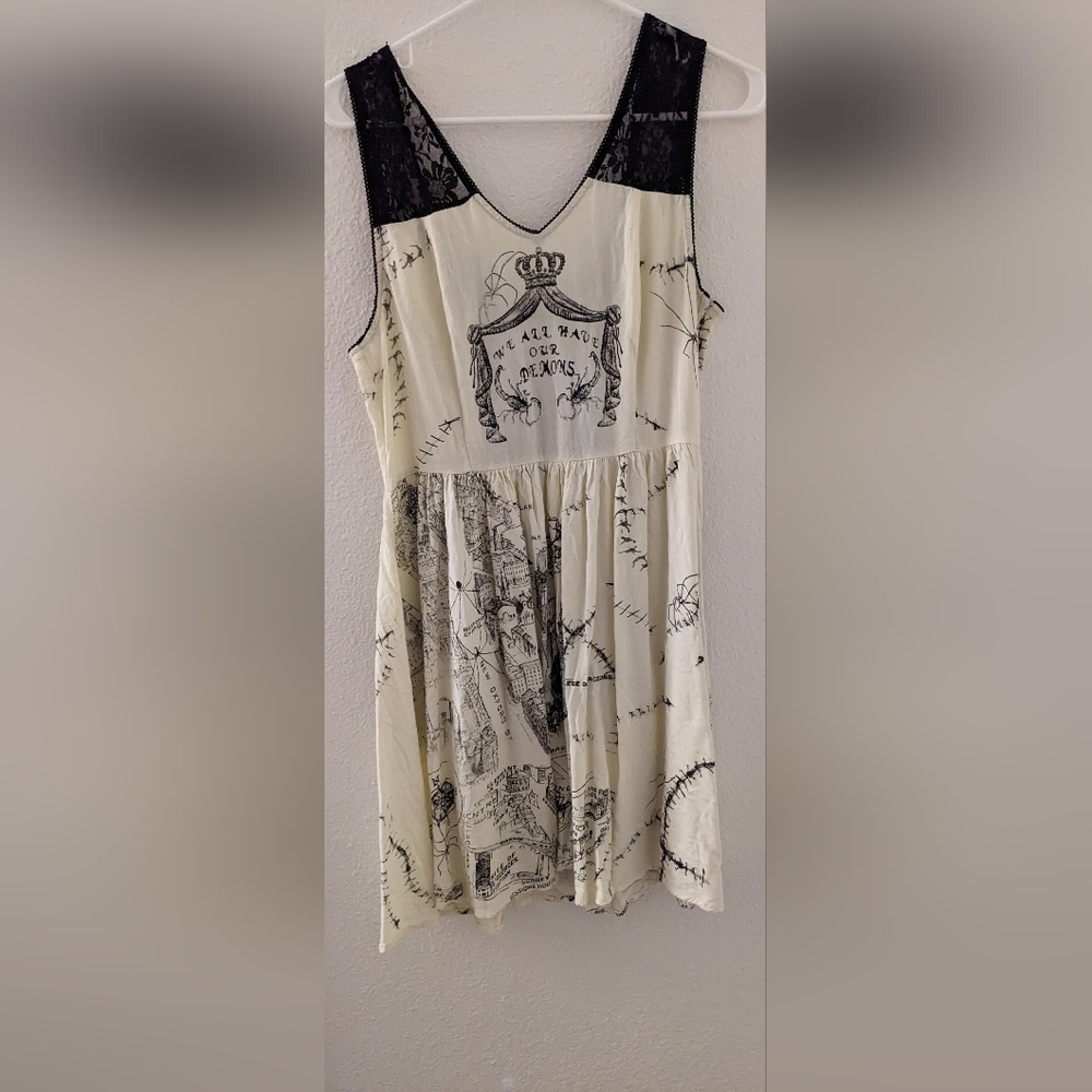Hot Topic Penny Dreadful Lace Back Dress Size XL